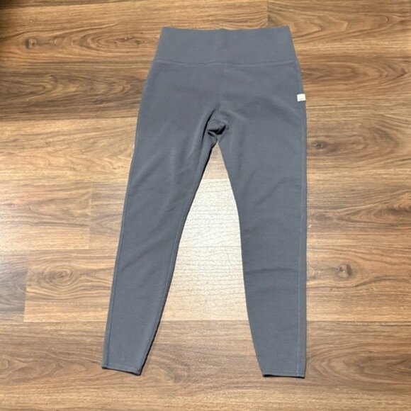 Vuori Bayview Thermal Leggings Womens Medium Gray High Rise Waffle Knit VW465 - Picture 7 of 7